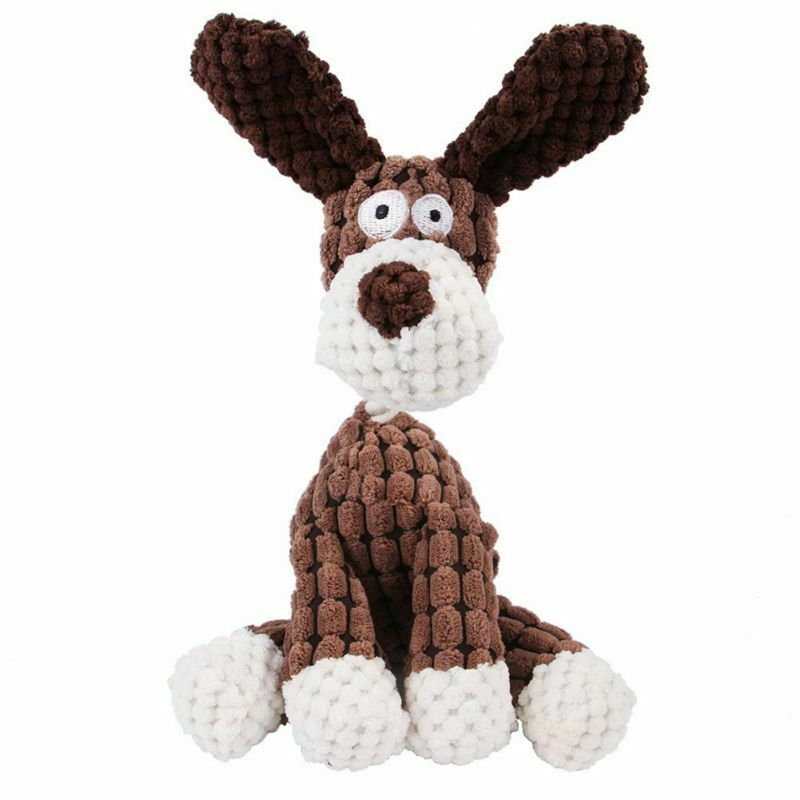 Juguete de Peluche Sonoro para Perros – Mordedor Divertido y Limpieza Dental
