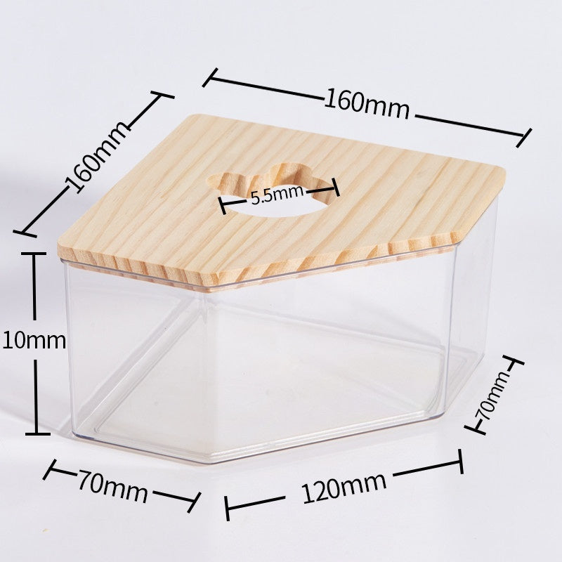 Baño de Arena para Hamster – Caja de Higiene Transparente