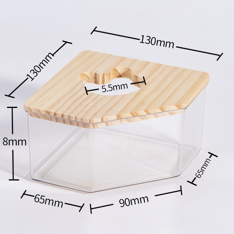 Baño de Arena para Hamster – Caja de Higiene Transparente