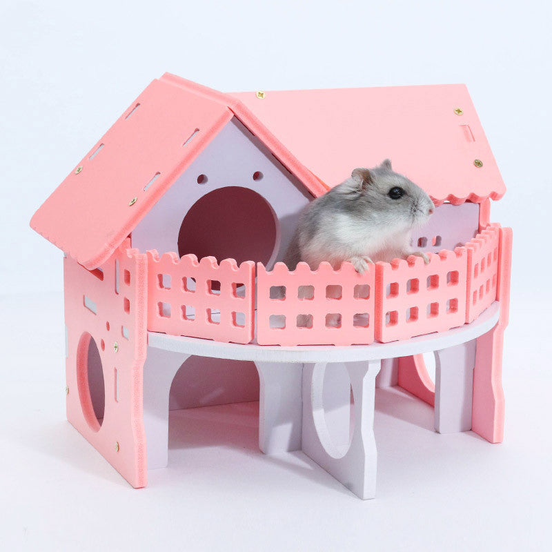 Casita de Madera para Hamster – Refugio Cómodo para Roedores