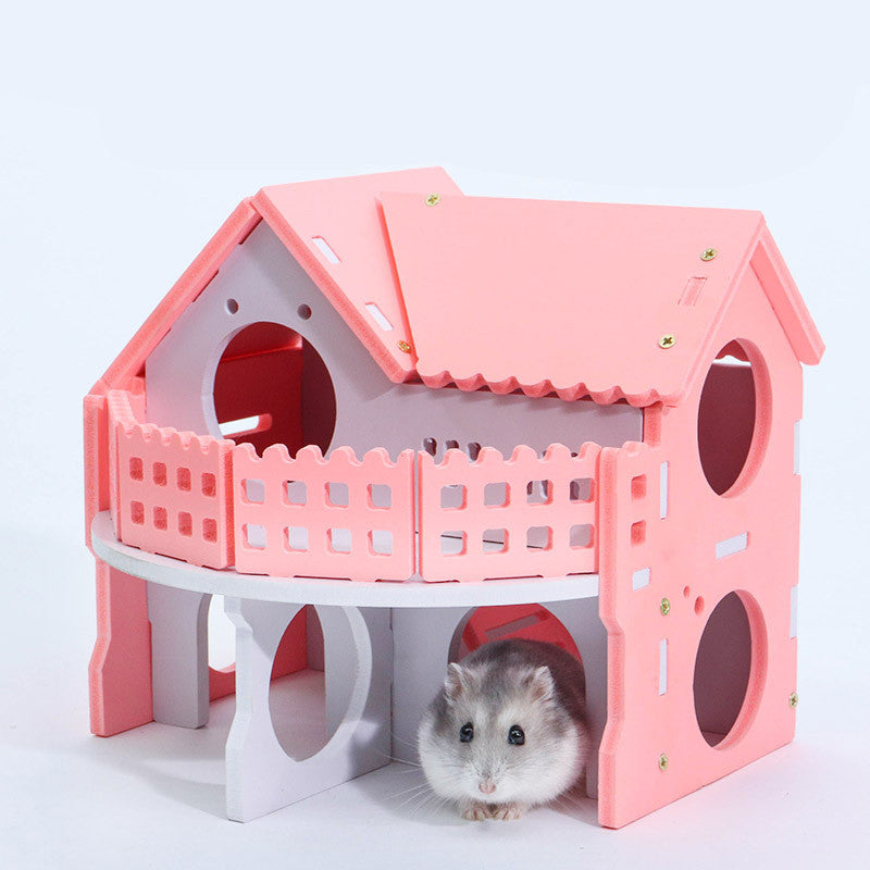 Casita de Madera para Hamster – Refugio Cómodo para Roedores